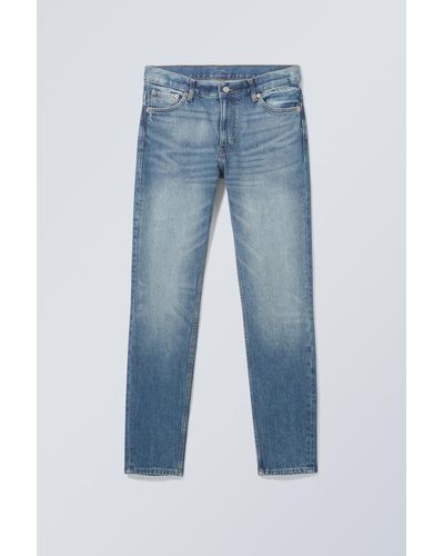 Weekday Schmale Jeans Sunday mit konisch zulaufendem Bein - Blau
