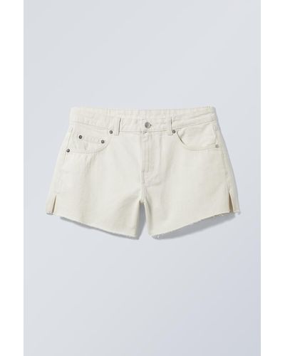 Weekday Jeansshorts Swift - Weiß