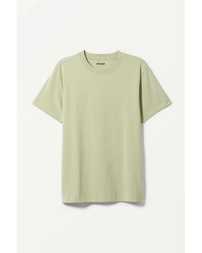 Weekday Relaxed Midweight T-shirt - Green