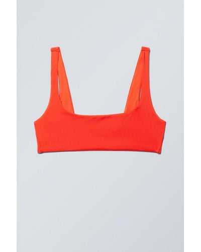 Weekday Sporty Bikini Top - Red