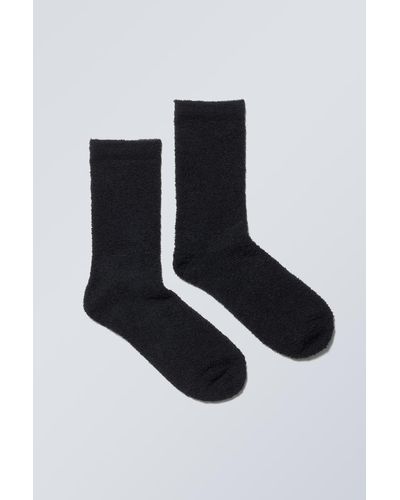 Weekday Kuschelige Socken - Weiß