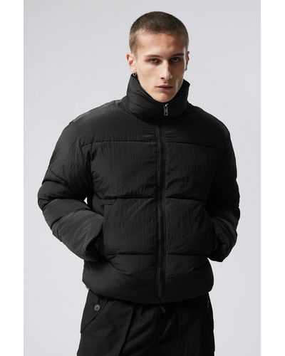 Weekday Ben Ripstop Puffer Jacket - Black