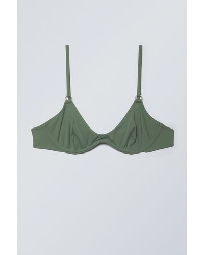 Weekday Wire Bikini Top - Green