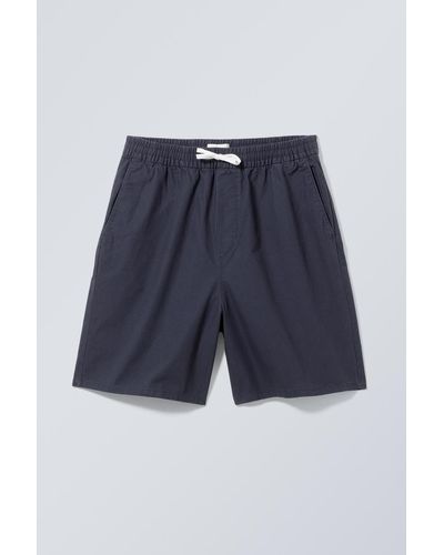 Weekday Lockere Shorts Ivan - Blau