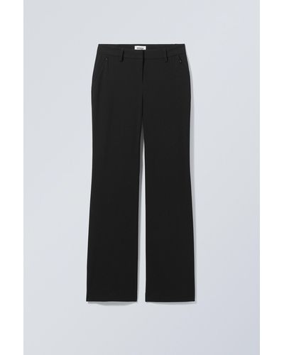 Weekday Kate Flared Suiting Trousers - Black