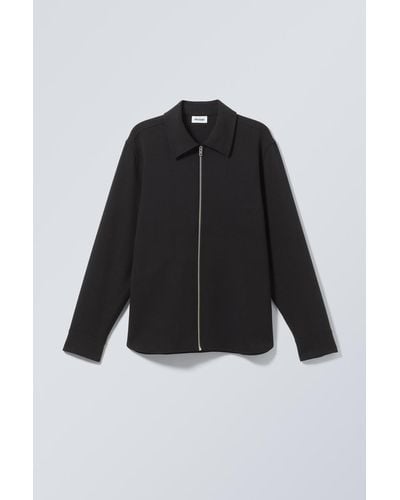 Weekday Curtis Relaxed Overshirt - Black