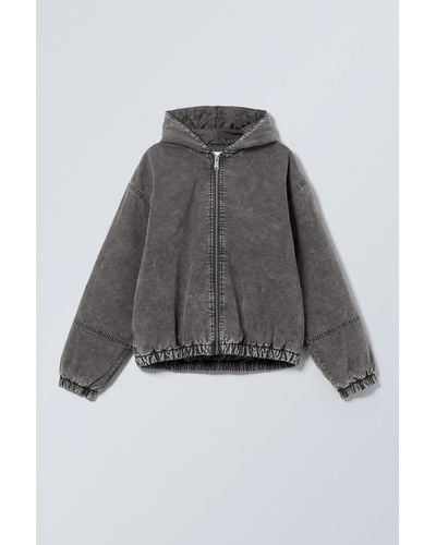 Weekday Remy Hooded Bomber Jacket - Multicolour