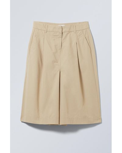 Weekday Chino Midi Lenght Skirt - Natural