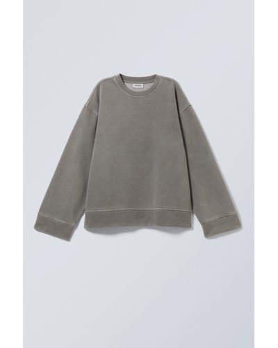 Weekday Oversized Heavyweight Sweatshirt - Grey