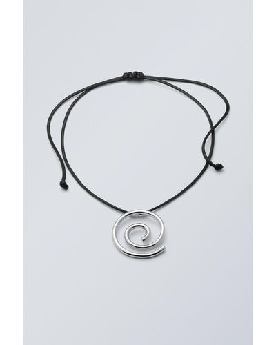 Weekday Swirly Strap Necklace - Multicolour