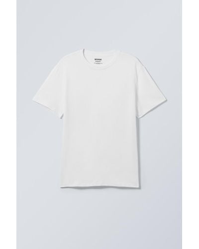 Weekday Loose Short Sleeve T-Shirt - White