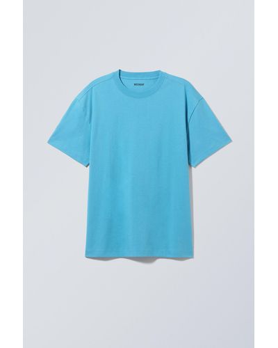 Weekday Oversized Heavyweight T-shirt - Blue