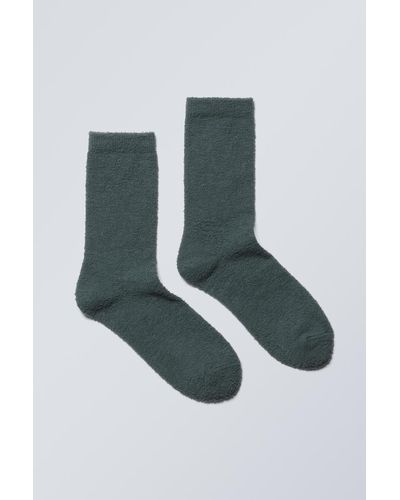 Weekday Kuschelige Socken - Grün
