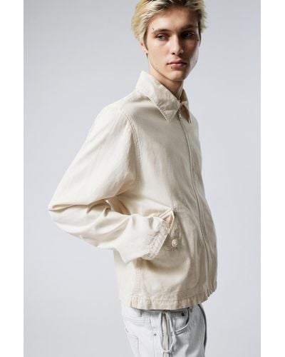 Weekday Regular Linen Blend Jacket - White