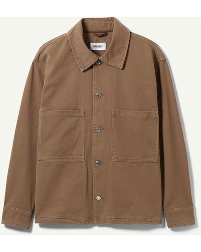 Weekday Bryant Workwear Jacket - Brown