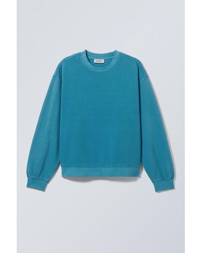 Weekday Essence Standard Sweatshirt - Blue