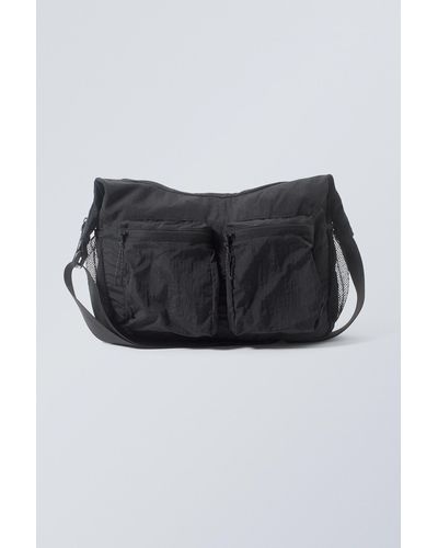 Weekday Pocket Crossbody Bag - Black