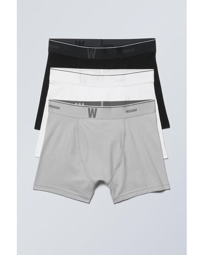 Weekday 3-pack Logo Boxer Briefs - Multicolour