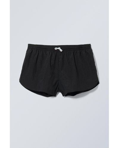 Weekday Chip Swim Shorts - Black