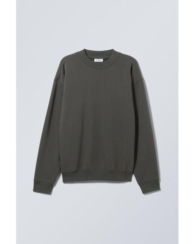 Weekday Schweres Sweatshirt Mit Relaxter Passform - Grau
