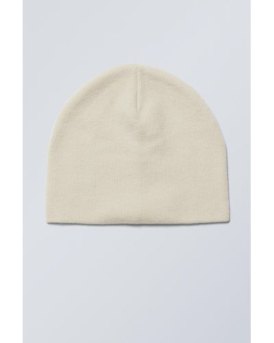 Weekday No Fold Beanie - White