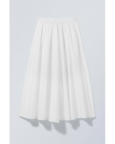 Weekday Extend Long Skirt - White