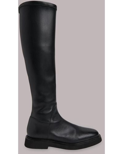 Whistles Quin Stretch Knee High Boot - Black