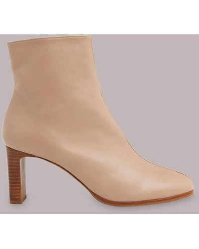 Whistles Daphne Heeled Ankle Boot - Natural