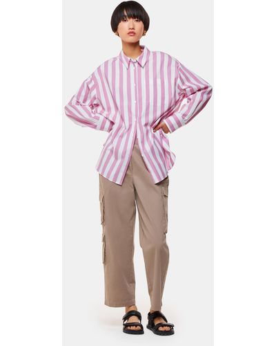 Whistles Phoebe Casual Utility Trouser - Pink