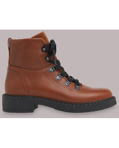 Whistles Alvis Lace Up Boot - Brown