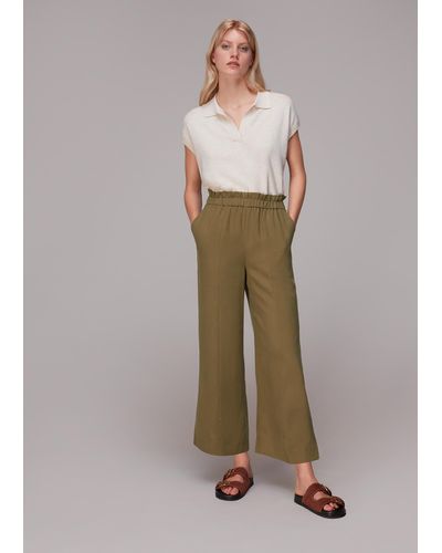 Whistles Grace Elasticated Trouser - Natural