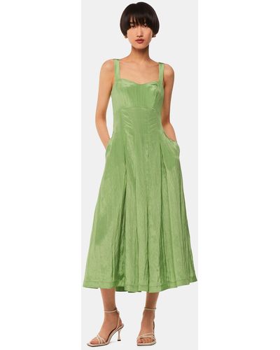 Whistles Kori Midi Dress - Green