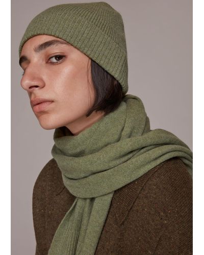 Whistles Cashmere Hat - Green