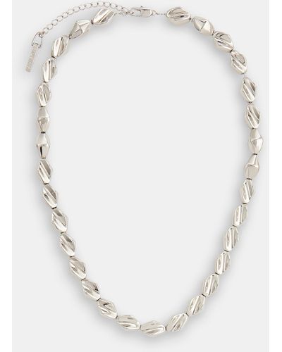 Whistles Molten Beaded Necklace - White