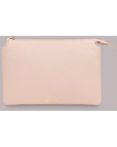 Whistles Elita Double Pouch Clutch - Natural