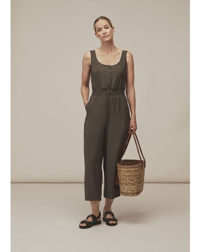 Whistles Quinn Casual Jumpsuit - Natural