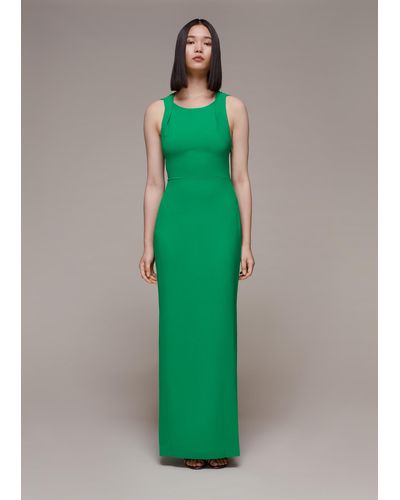Whistles Tie Back Maxi Dress - Green