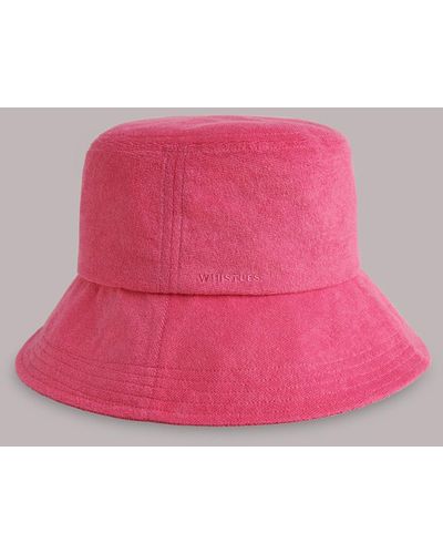 Whistles Towelling Bucket Hat - Pink