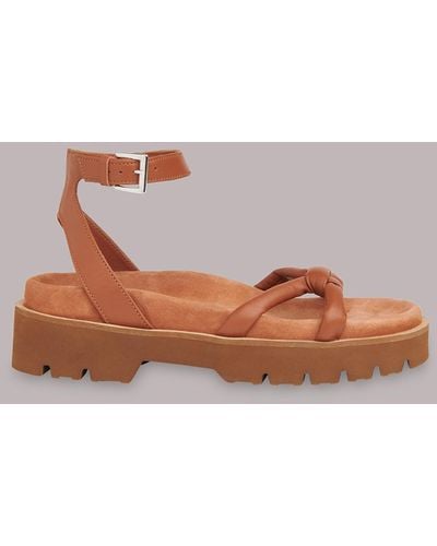 Whistles Mina Knotted Sandal - Pink