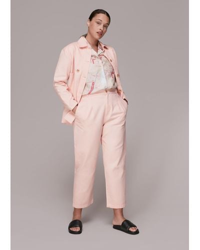 Whistles Elasticated Waist Trouser - Pink