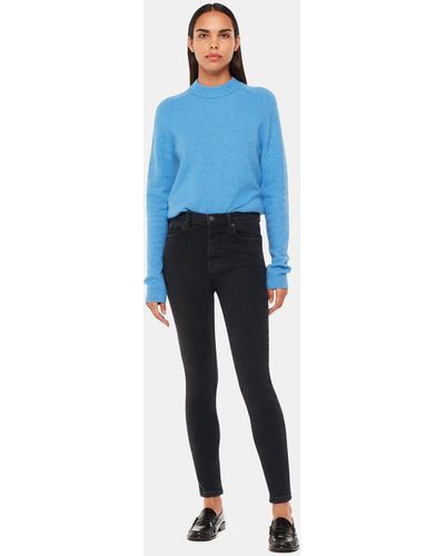 Whistles Stretch Sculpted Skinny Jean - Blue