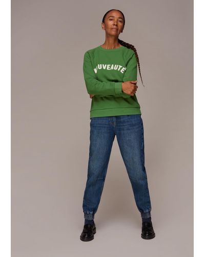Whistles Nouveaute Logo Sweatshirt - Green