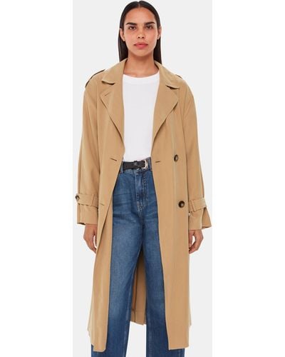 Whistles Riley Trench Coat - Blue