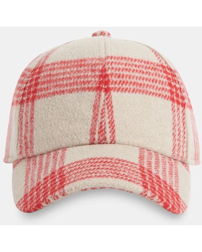 Whistles Checked Cap - Pink