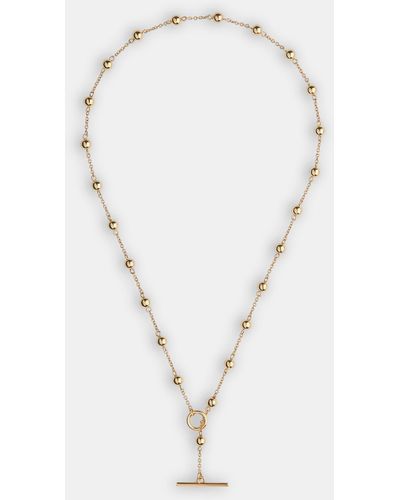 Whistles Beaded T Bar Necklace - Multicolour