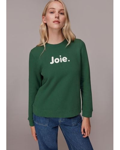 Whistles Joie Logo Sweatshirt - Green