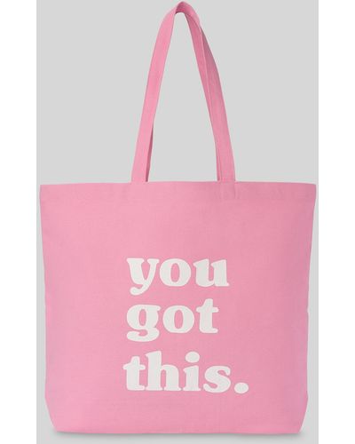 Whistles You Got This Tote - Pink