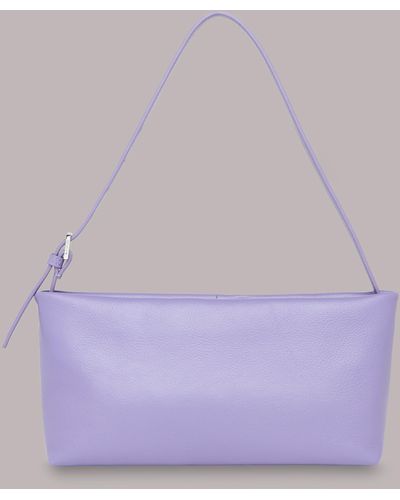 Whistles Sorbie Buckle Strap Clutch - Purple