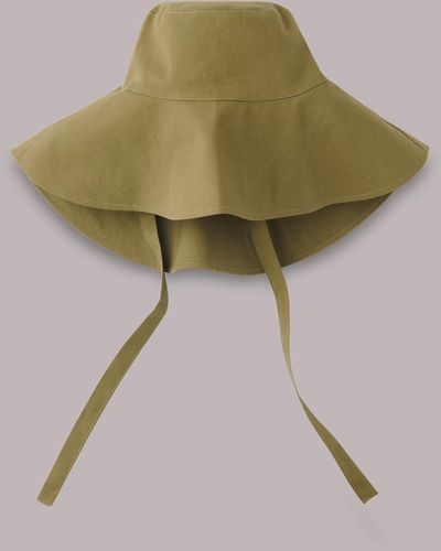 Whistles Sun Hat With Tie - Green