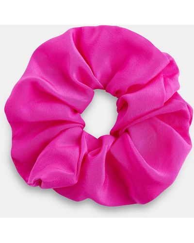 Whistles Silk Scrunchie - Pink